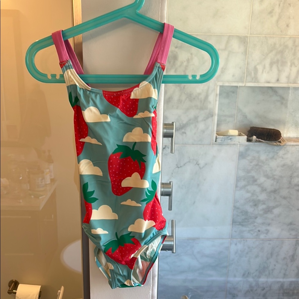Boden Strawberry Print Swimsuit